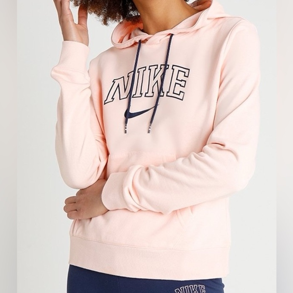 Nike Blush Pink Pullover Hoodie | Size Small